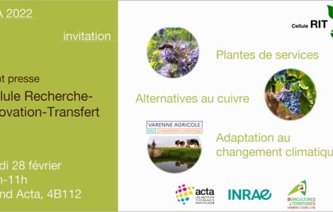 Invitation presse : Cellule Recherche Innovation Transfert (RIT)